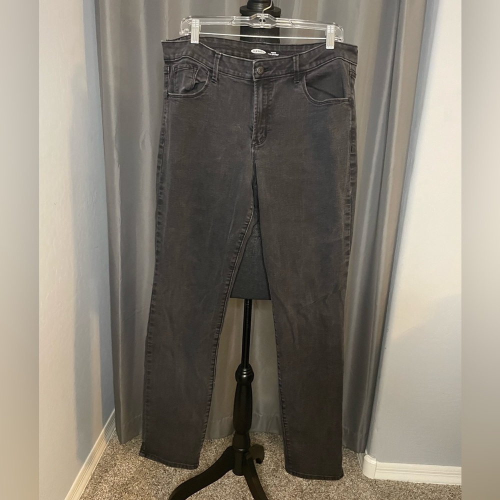 207. Old Navy Power Slim Straight Jeans, Size 16 Tall, EUC